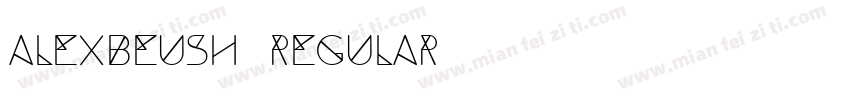 ALEXBEUSH REGULAR字体转换